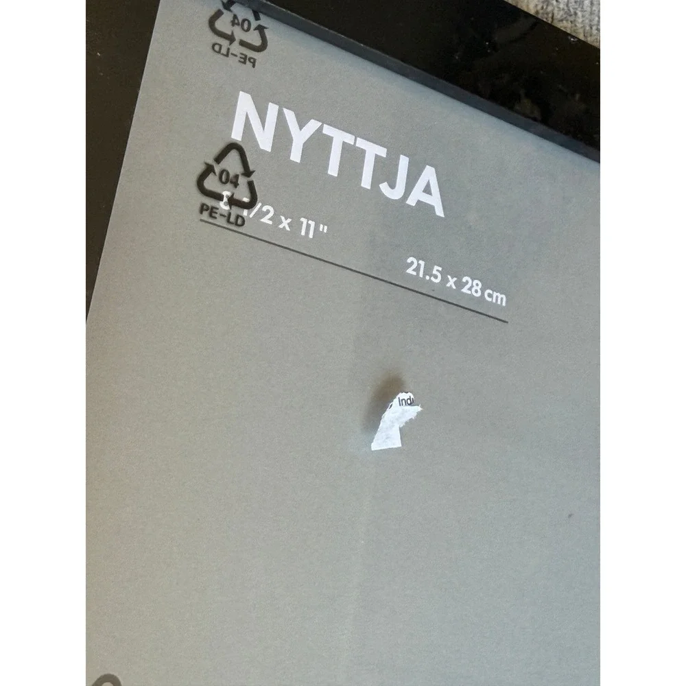 IKEA NYTTJA Picture Frame 8.5x11 Black Modern Minimalist Home Decor 8.5 x 11 NWT
